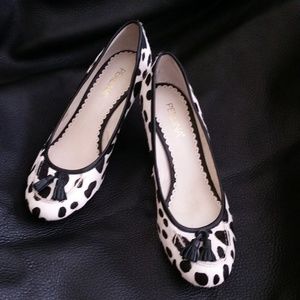 Perlina "Pasha" Tasseled Animal Print Pumps